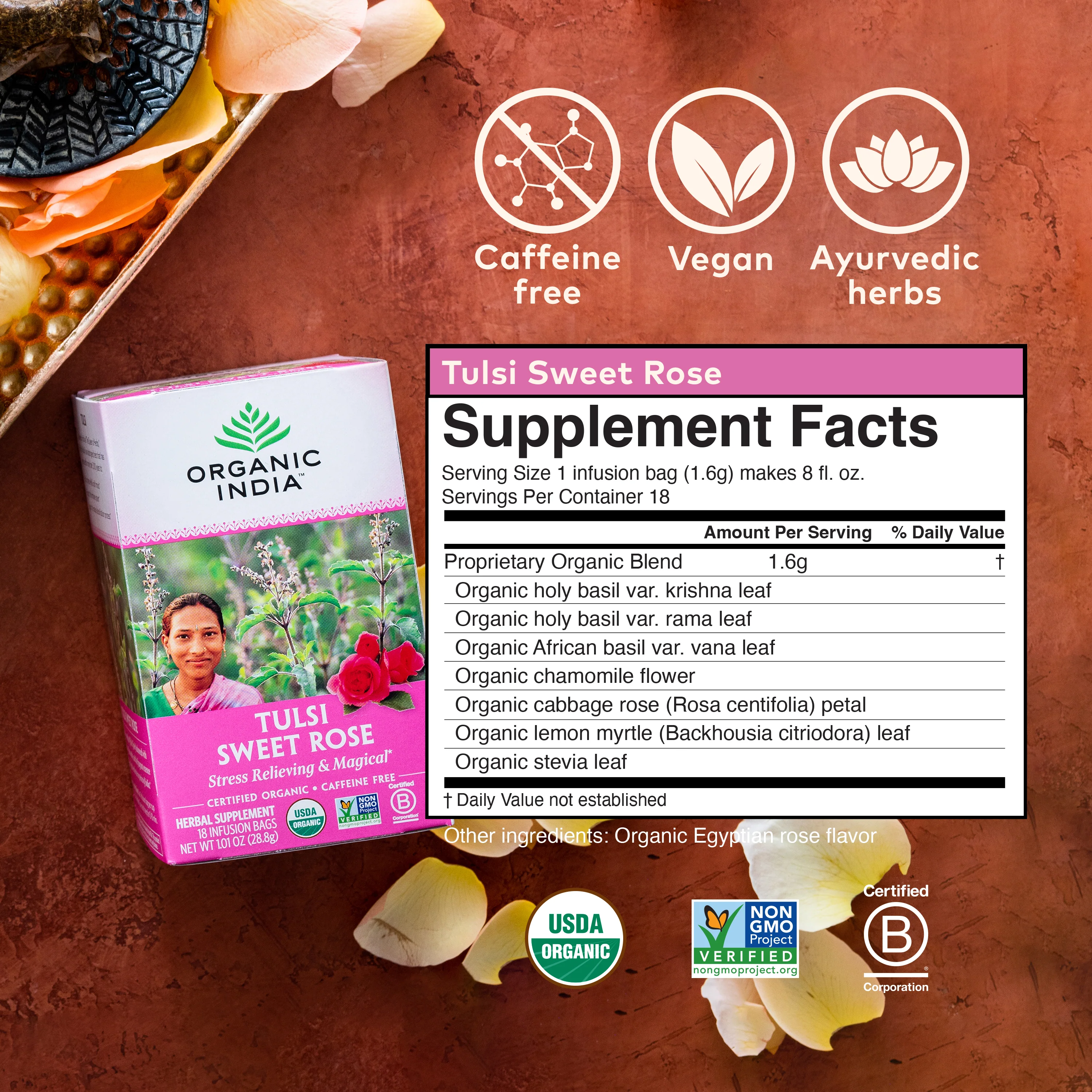 Tulsi Sweet Rose Tea - Image 16